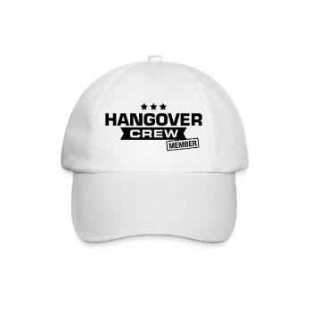 hangover crew junggesellenabschied - Baseballkappe - Weiß/Weiß - Vorne
