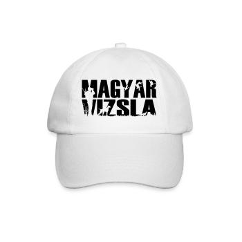 Jagdhund Magyar Viszla - Baseballkappe - Weiß/Weiß - Vorne