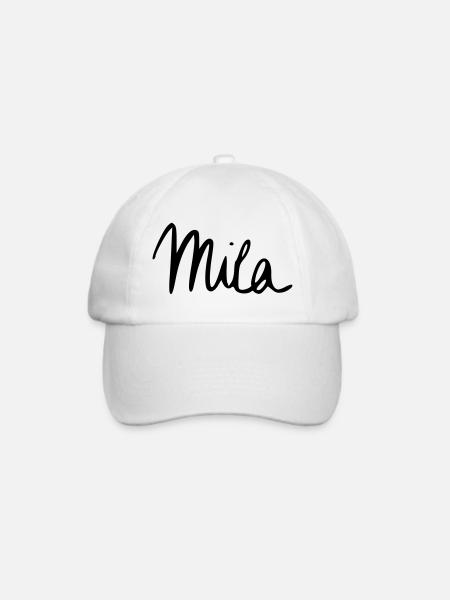 Mila - Baseballkappe - Weiß/Weiß