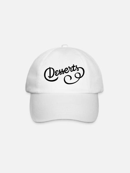 Tolles Design für Naschkatzen - Baseballkappe - Weiß/Weiß