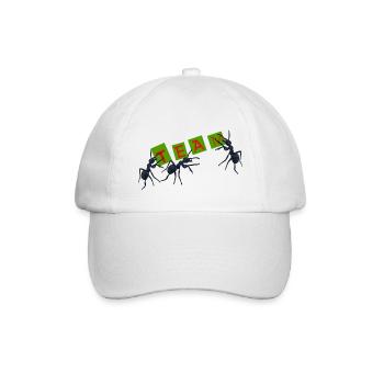 Team, Gruppe, Ameise - Baseballkappe - Weiß/Weiß - Vorne