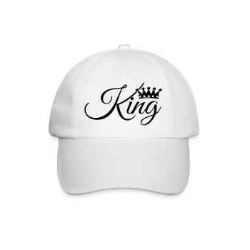 KÖNIG - Baseballkappe - Weiß/Weiß - Vorne