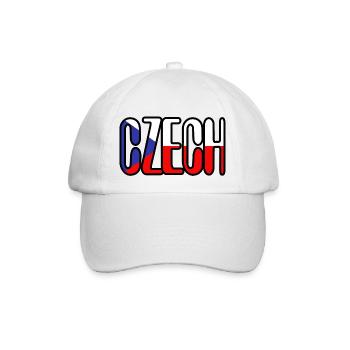 Ich liebe Tschechisch - Baseballkappe - Weiß/Weiß - Vorne