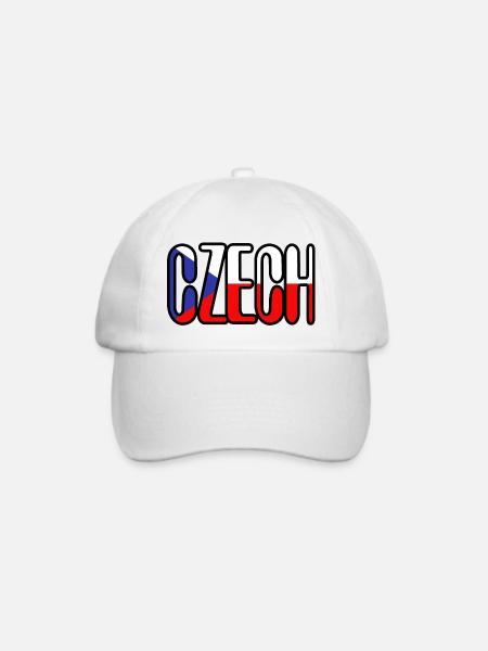 Ich liebe Tschechisch - Baseballkappe - Weiß/Weiß