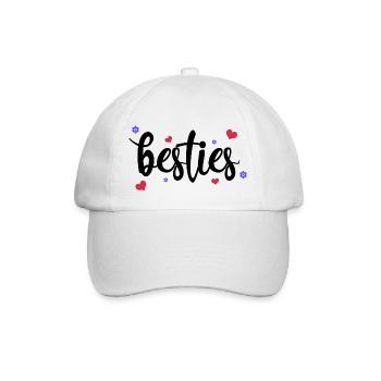 Besties - Baseballkappe - Weiß/Weiß - Vorne