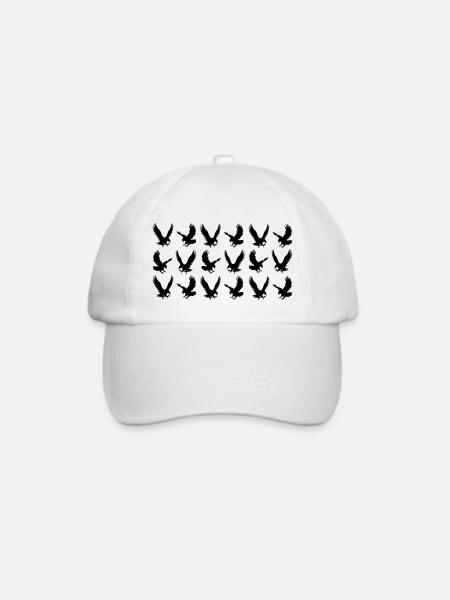 Greifvogel Adler - Baseballkappe - Weiß/Weiß