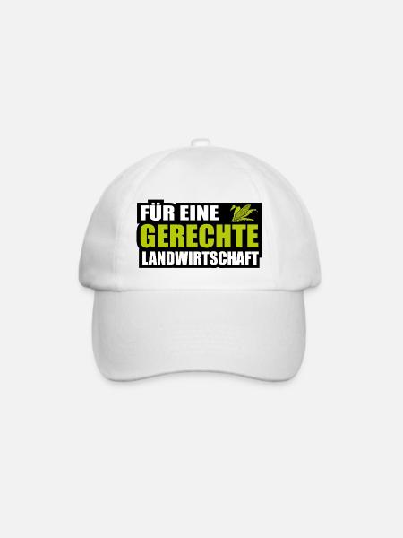 Landwirt Protest Für Eine Gerechte Landwirtschaft - Baseballkappe - Weiß/Weiß