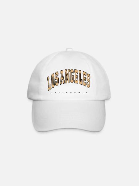 los angeles california - Baseballkappe - Weiß/Weiß