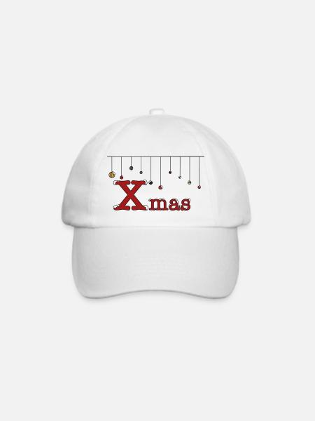 Xmas - Baseballkappe - Weiß/Weiß
