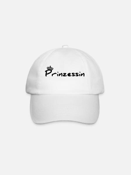 Prinzessin - Baseballkappe - Weiß/Weiß