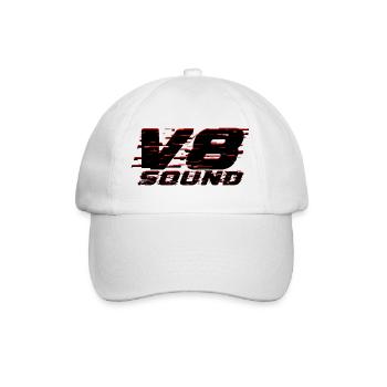 V8 - Baseballkappe - Weiß/Weiß - Vorne