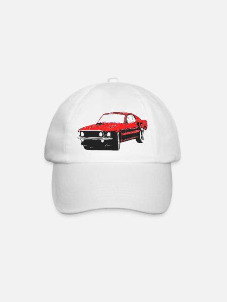 Auto - Baseballkappe - Weiß/Weiß