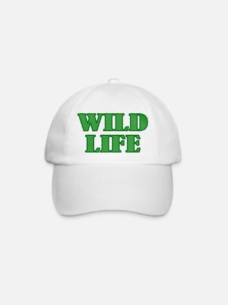 Wild Life in YOU - Baseballkappe - Weiß/Weiß