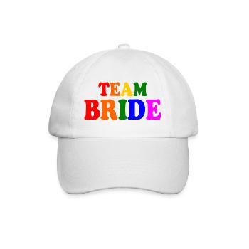 Team bride - Baseballkappe - Weiß/Weiß - Vorne
