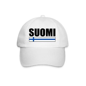 Finnland - Baseballkappe - Weiß/Weiß - Vorne