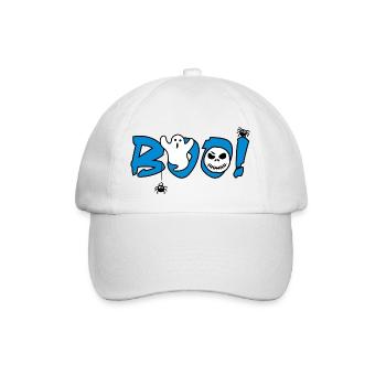 Lustiges Halloween Label für festliche Gestaltung - Baseballkappe - Weiß/Weiß - Vorne