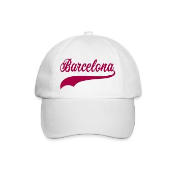 barcelona swoosh - Baseballkappe - Weiß/Weiß - Vorne