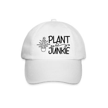 Plant Junkie - Baseballkappe - Weiß/Weiß - Vorne