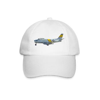 F-86 Sabre - Baseballkappe - Weiß/Weiß - Vorne