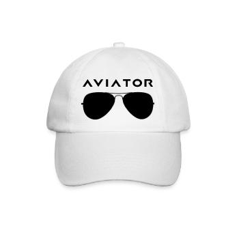 Aviator Sonnenbrillen - Baseballkappe - Weiß/Weiß - Vorne