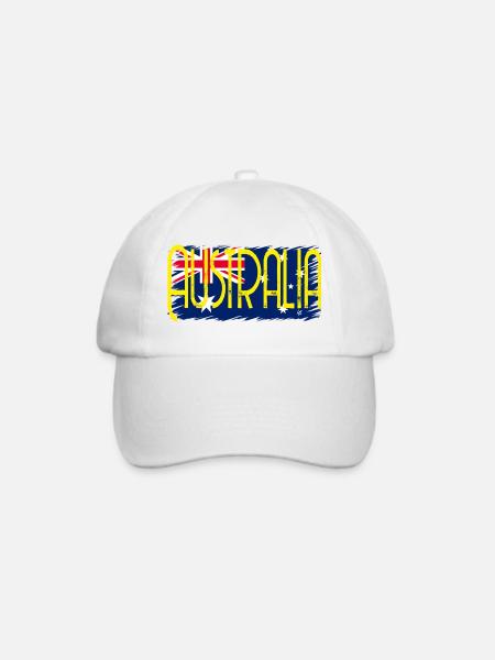 Australien zwei - Baseballkappe - Weiß/Weiß