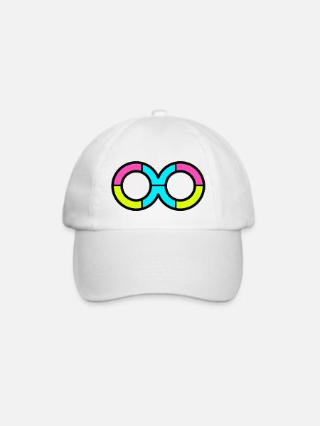 Acht Unendlichkeit 3 - Baseballkappe - Weiß/Weiß
