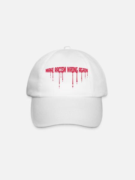 make racism wrong again - Baseballkappe - Weiß/Weiß
