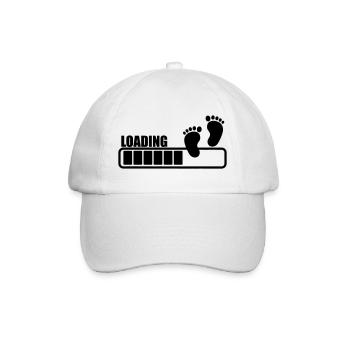 Baby-Aufladen - Baseballkappe - Weiß/Weiß - Vorne