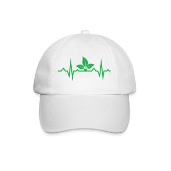 Vegan Geschenksidee für Veganer - Baseballkappe - Weiß/Weiß - Vorne