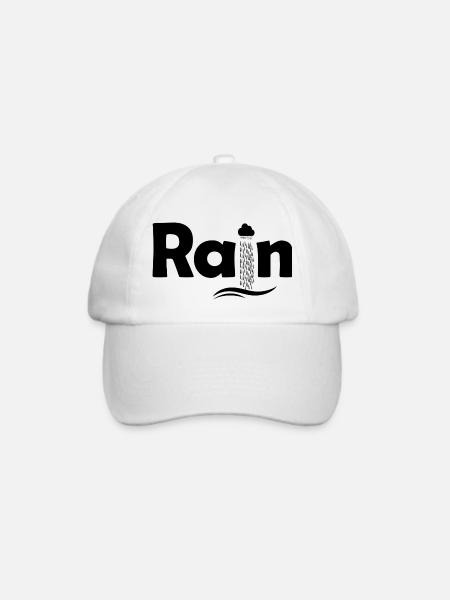 Rain - Baseballkappe - Weiß/Weiß