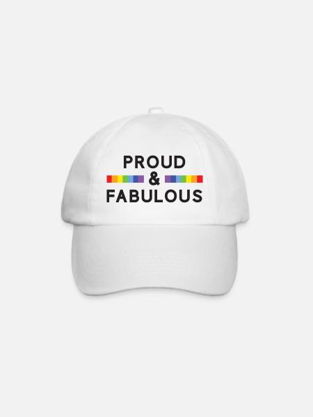 Pride Month - Stolz und fabelhaft - Baseballkappe - Weiß/Weiß