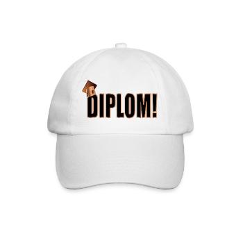 Universität Abschluss Diplom DOKTORHUT - Baseballkappe - Weiß/Weiß - Vorne