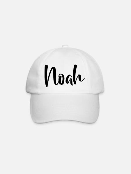 Name - Noah - Baseballkappe - Weiß/Weiß