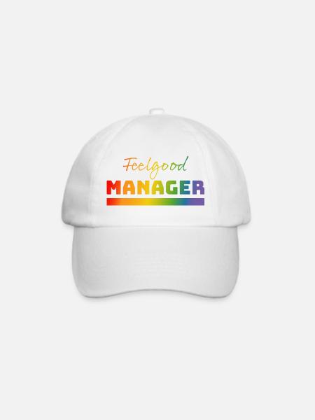 Tshirt Feelgood Manager rainbow - Baseballkappe - Weiß/Weiß