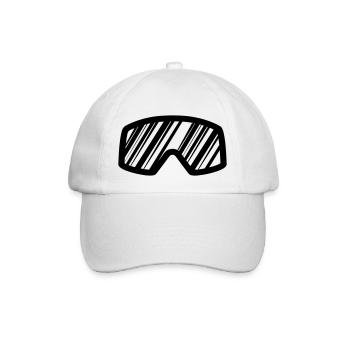 skibrille - Baseballkappe - Weiß/Weiß - Vorne