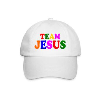 Team jesus - Baseballkappe - Weiß/Weiß - Vorne