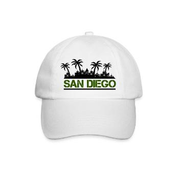 san diego - Baseballkappe - Weiß/Weiß - Vorne