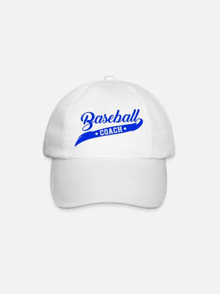 baseball coach - Baseballkappe - Weiß/Weiß