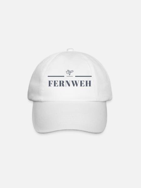 Fernweh - Baseballkappe - Weiß/Weiß