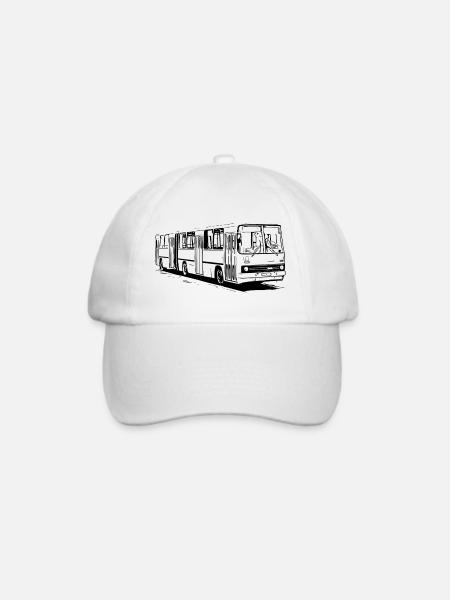 Ikarus Gelenkbus - Baseballkappe - Weiß/Weiß
