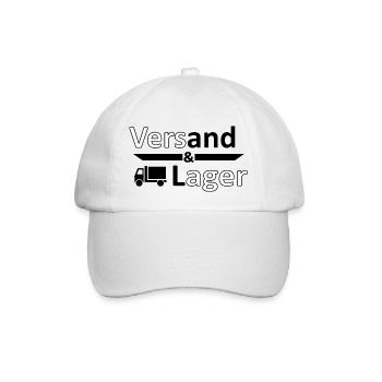 Versand und Lager - Versager-Arbeit Humor Vers.2 - Baseballkappe - Weiß/Weiß - Vorne