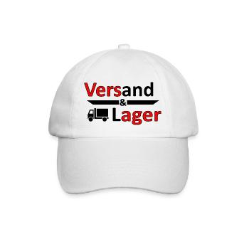 Versand und Lager - Versager-Arbeit Humor Vers.1 - Baseballkappe - Weiß/Weiß - Vorne