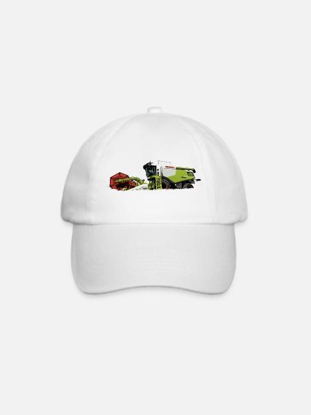 Mähdrescher Claas 630 - Baseballkappe - Weiß/Weiß