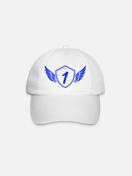 wappen 1 - Baseballkappe - Weiß/Weiß