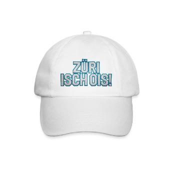ZÜRI ISCH OIS! - Baseballkappe - Weiß/Weiß - Vorne