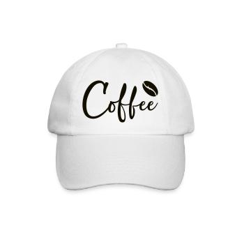 Coffee - Baseballkappe - Weiß/Weiß - Vorne