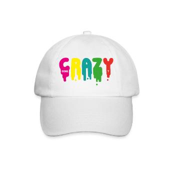 Gone crazy? - Baseballkappe - Weiß/Weiß - Vorne