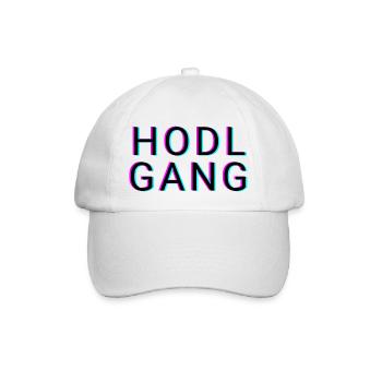 Hodl Gang - Baseballkappe - Weiß/Weiß - Vorne