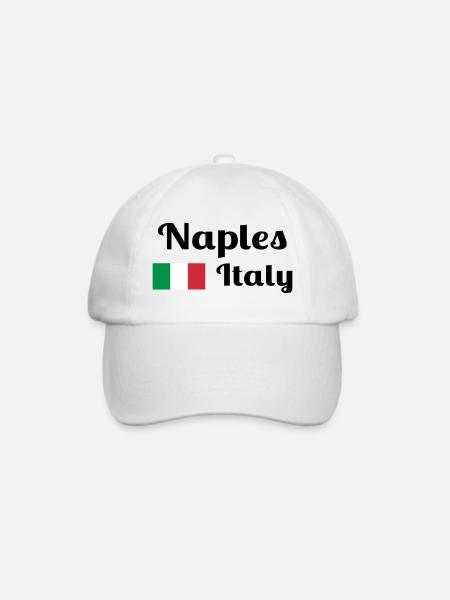 Neapel Italia - Stilvolle Drucke - Baseballkappe - Weiß/Weiß