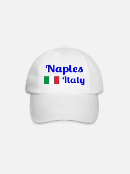 Neapel Italia - Stilvolle Drucke - Baseballkappe - Weiß/Weiß